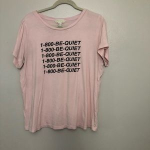 Forever 21 graphic T-shirt pink